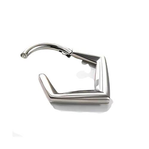 Piercing Segment Articulado Model "V" Septo Daith Aço 316L
